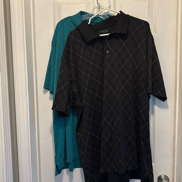 Two St John’s Bay diamond legacy polos size 3XLT - Picture 1 of 8